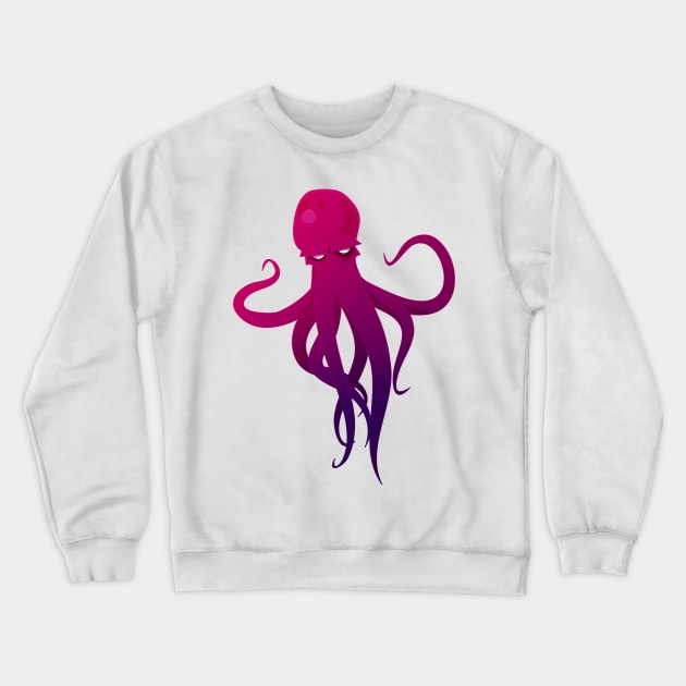 Purple  Octopus Crewneck Sweatshirt by Yehuda
